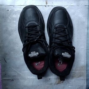 Skechers relaxed fit memory foam work shoes